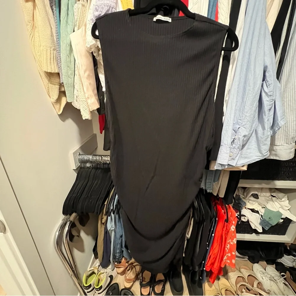 Reformation Mally Sleeves Rib Dress  (Plus Size) - Picture 3 of 8